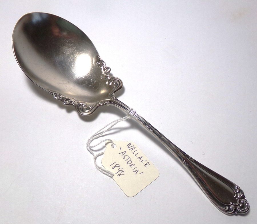 ANTIQUE SILVERPLATE LARGE SERVING SPOON