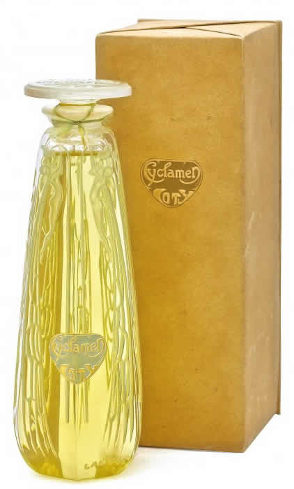 Lalique Cyclamen Perfume Bottle